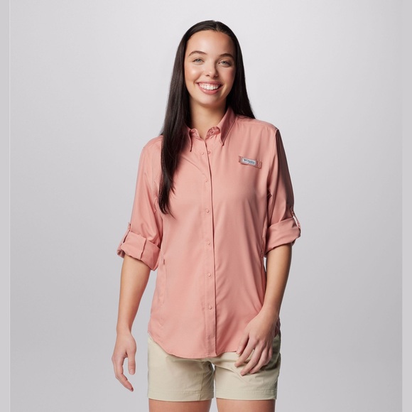 Columbia Tops - Columbia Pink Button-Up Women's Top